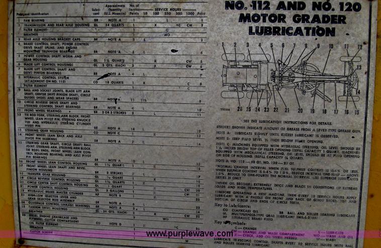 image for item G2338 1969 Caterpillar 112F motor grader