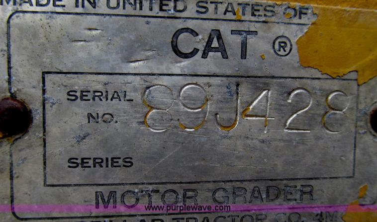 image for item G2338 1969 Caterpillar 112F motor grader