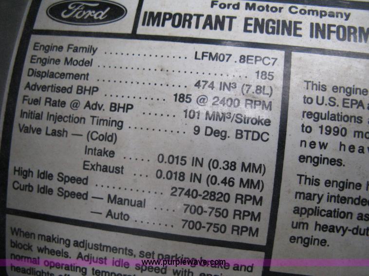 image for item G8466 1990 Ford F700 service truck