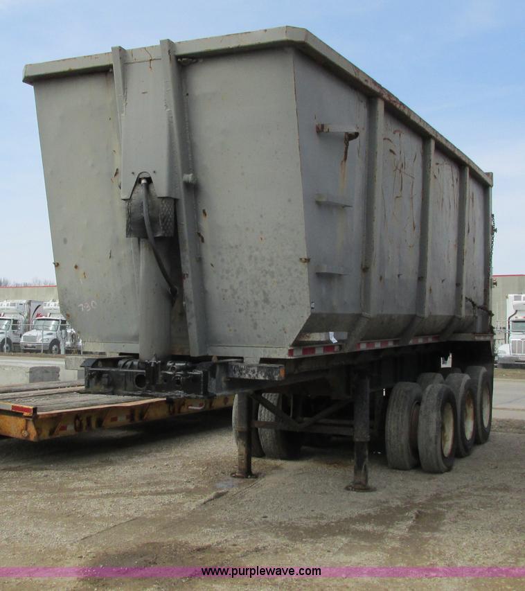 image for item G8797 1968 Fruehauf triple axle end dump trailer