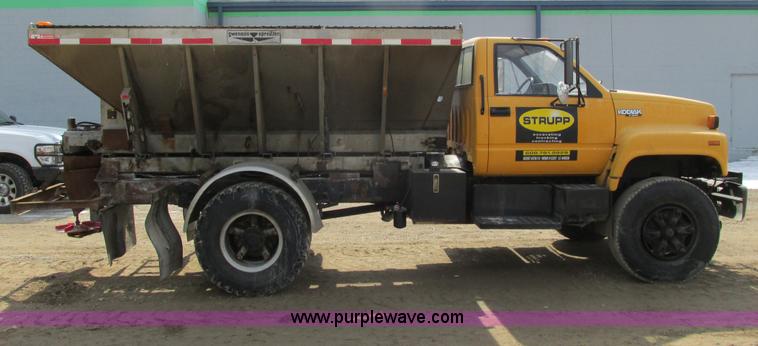 image for item G8799 1991 Chevrolet Kodiak salt spreader truck