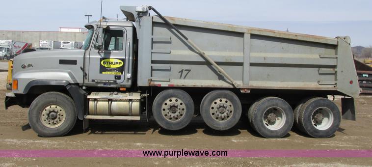 image for item G8803 2003 Mack CL713 Elite quad axle dump truck
