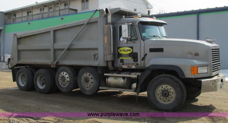 image for item G8803 2003 Mack CL713 Elite quad axle dump truck