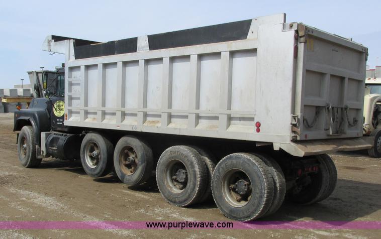 image for item G8806 1993 Mack RB688S quad axle dump truck