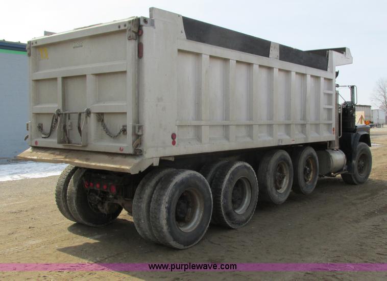 image for item G8806 1993 Mack RB688S quad axle dump truck