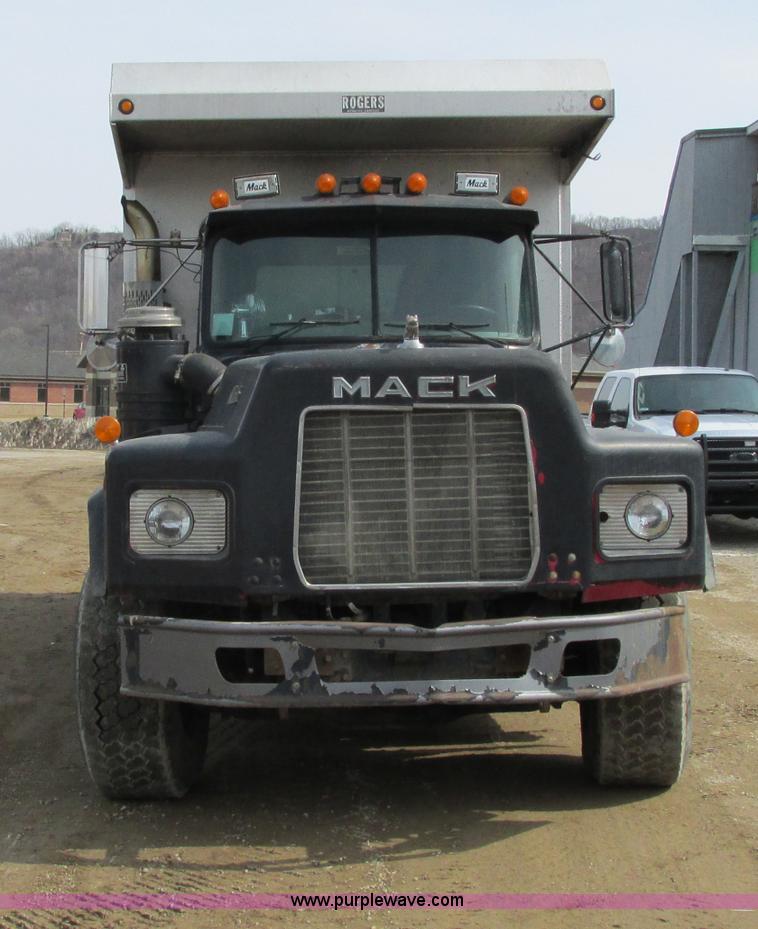 image for item G8806 1993 Mack RB688S quad axle dump truck