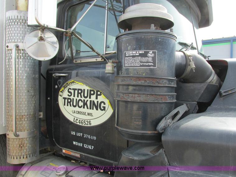 image for item G8806 1993 Mack RB688S quad axle dump truck