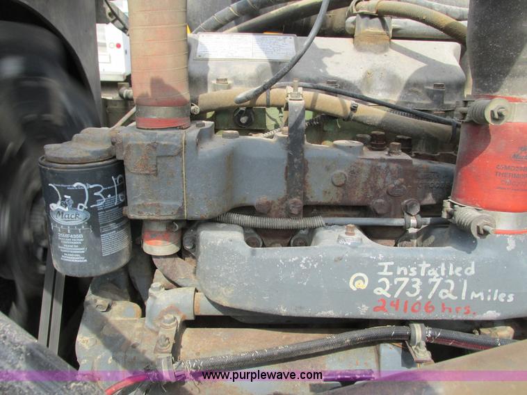 image for item G8806 1993 Mack RB688S quad axle dump truck