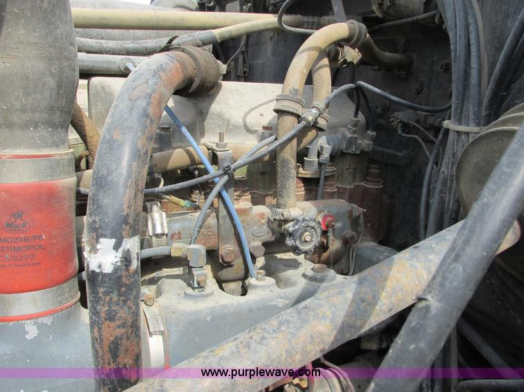 image for item G8806 1993 Mack RB688S quad axle dump truck