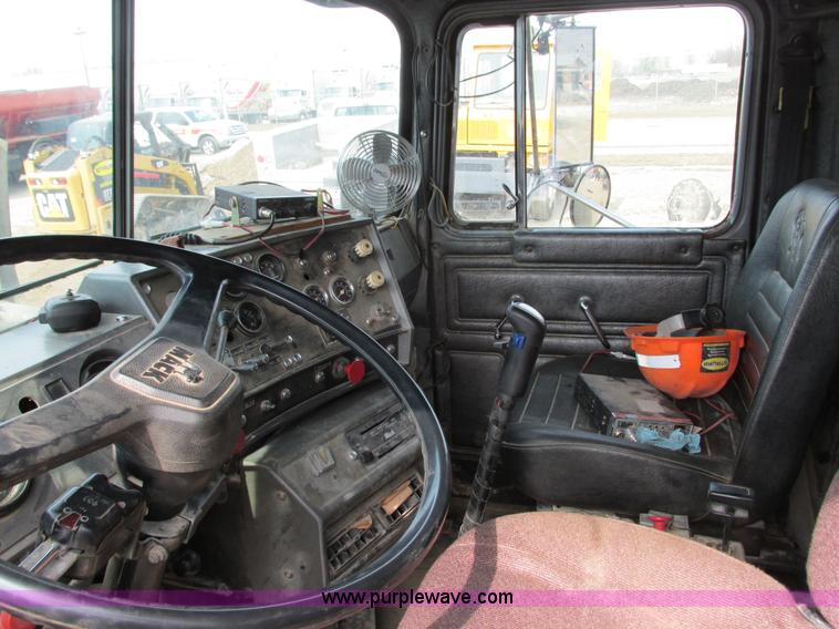 image for item G8806 1993 Mack RB688S quad axle dump truck