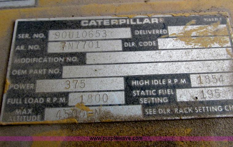 image for item G8814 Caterpillar 3406 260kW generator set with 1988 Great Dane trailer