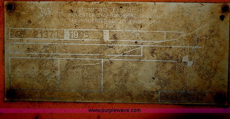 image for item H1397 1995 JCB 505-22 telehandler