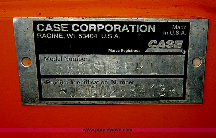 image for item H1410 1998 Case 580 Super L backhoe