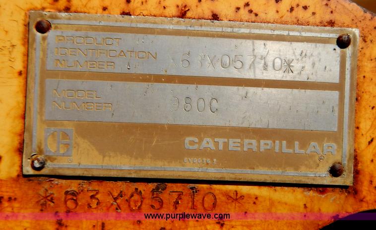 image for item H3484 1984 Caterpillar 980C wheel loader