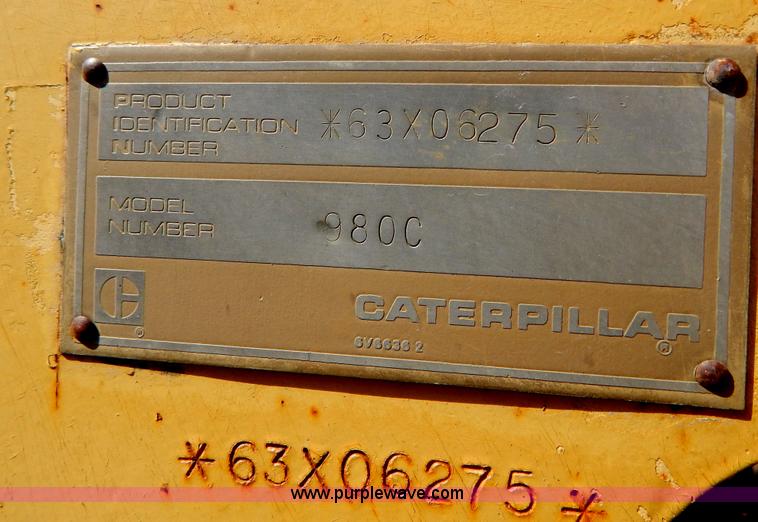 image for item I1028 1985 Caterpillar 980C wheel loader