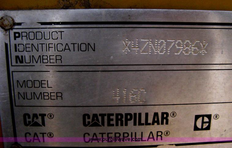 image for item I5554 1998 Caterpillar 416C backhoe