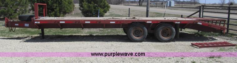 image for item I7132 1996 Blair tandem axle equipment trailer