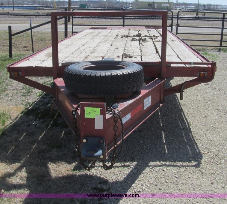 image for item I7132 1996 Blair tandem axle equipment trailer