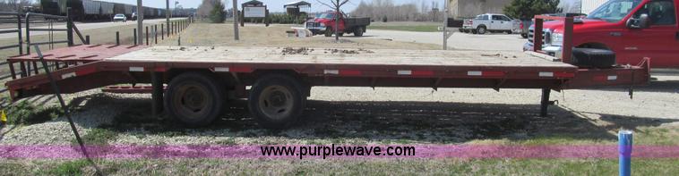 image for item I7132 1996 Blair tandem axle equipment trailer