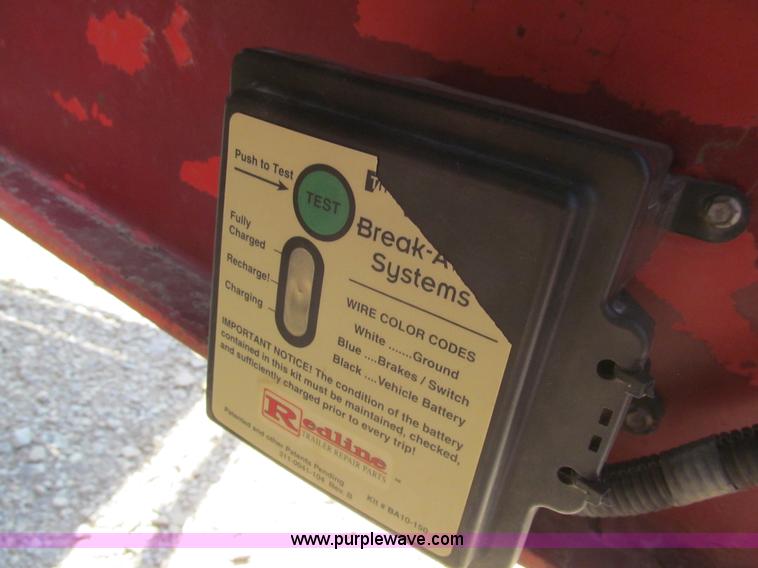 image for item I7132 1996 Blair tandem axle equipment trailer