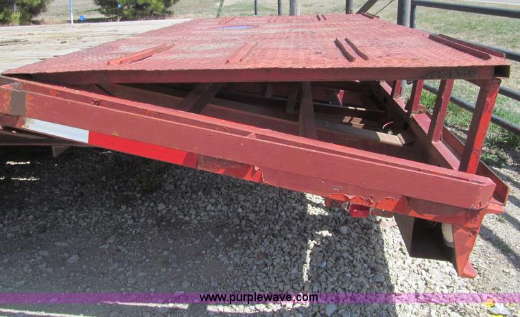 image for item I7132 1996 Blair tandem axle equipment trailer