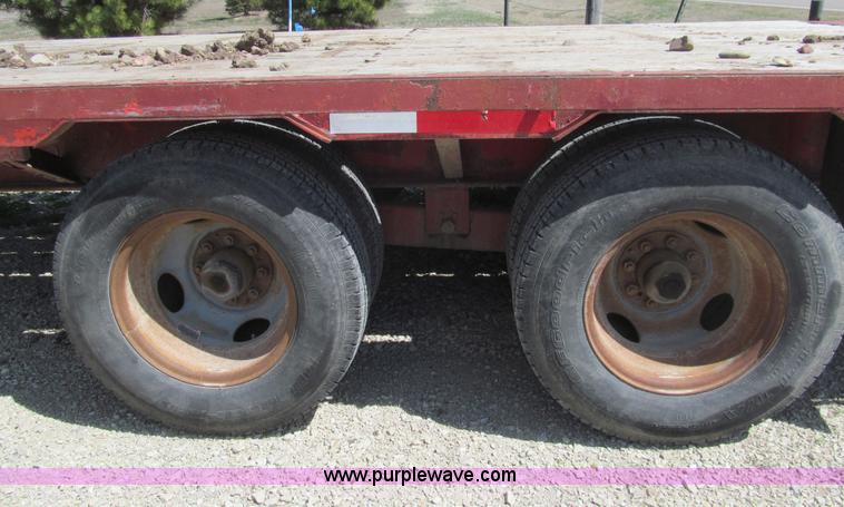 image for item I7132 1996 Blair tandem axle equipment trailer