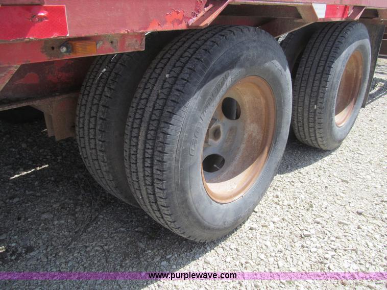 image for item I7132 1996 Blair tandem axle equipment trailer