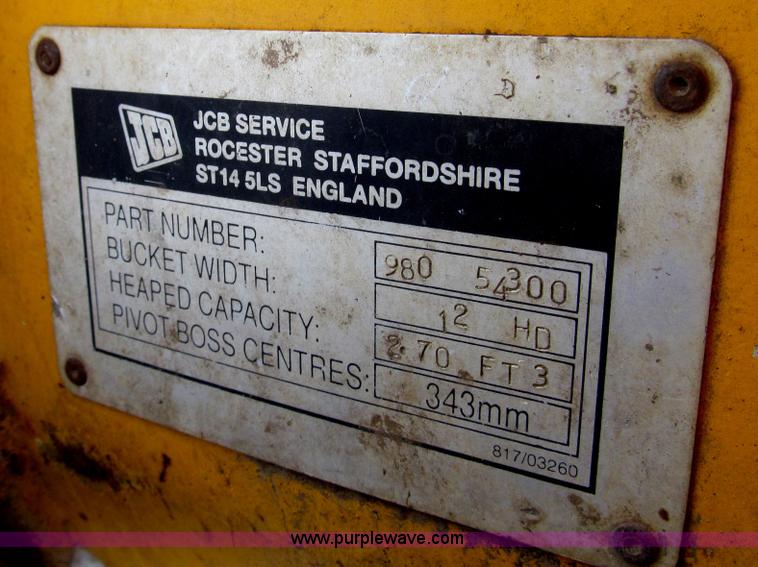 image for item I7134 1985 JCB 1400B backhoe