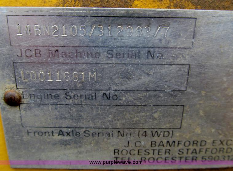 image for item I7134 1985 JCB 1400B backhoe