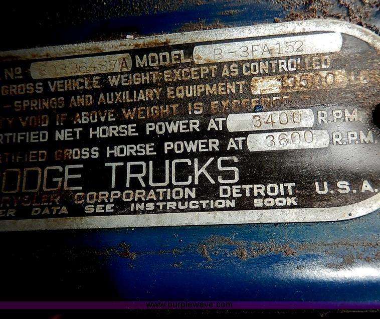 image for item I9370 1952 Dodge bucket truck