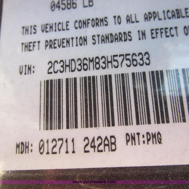 image for item G8482 2003 Chrylser Concorde