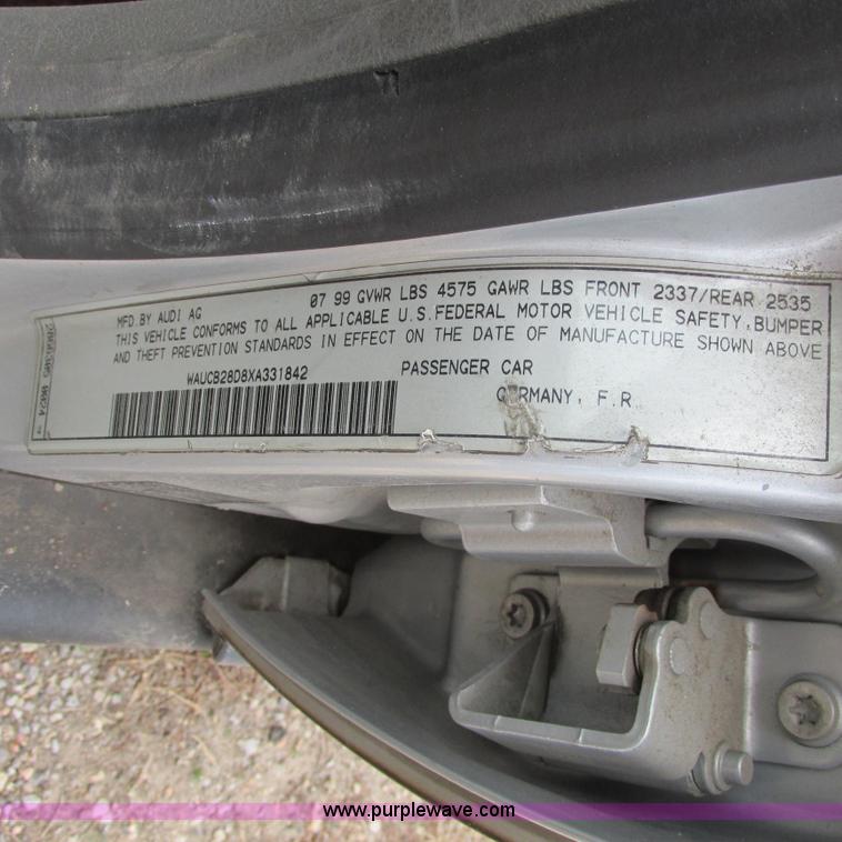 image for item I5510 1999 Audi A4 1.8T Quattro