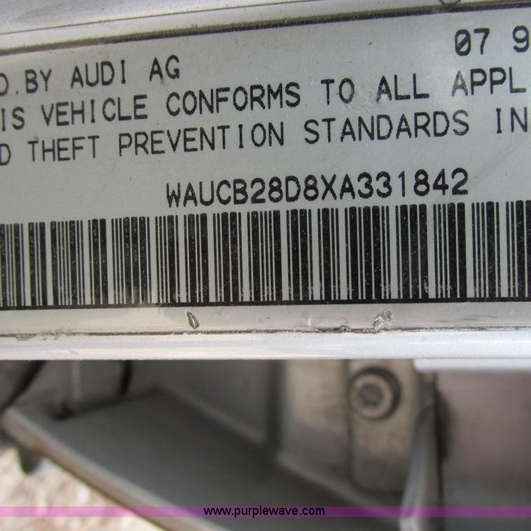 image for item I5510 1999 Audi A4 1.8T Quattro