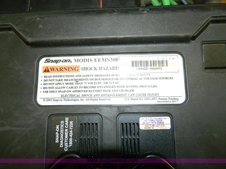image for item AQ9485 Snap-ON Modis EIMS300 engine analyzer
