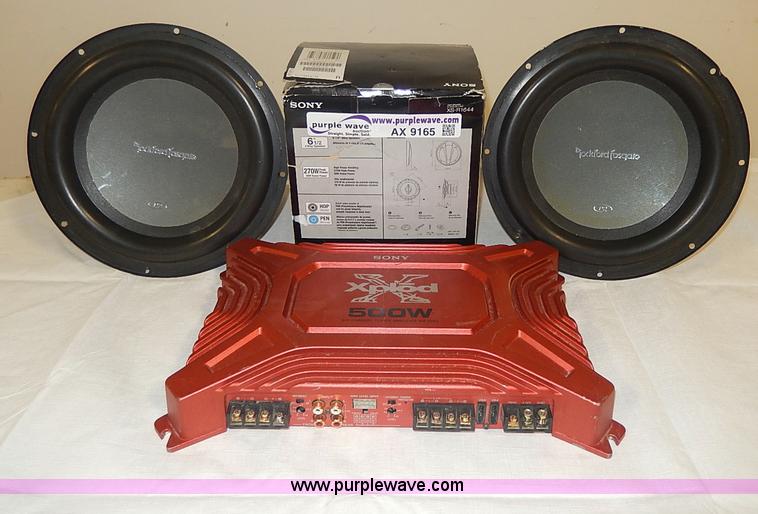 Assorted car audio equipment in Manhattan, KS Item AX9165 sold
