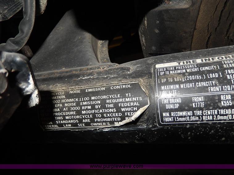 image for item AX9178 2002 Honda Shadow motorcycle