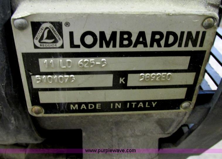image for item D3946 2004 Lombardini three cylinder diesel engine
