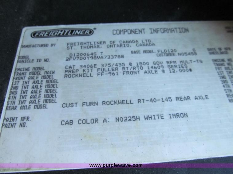 image for item E4677 1997 Freightliner FLD120 semi truck