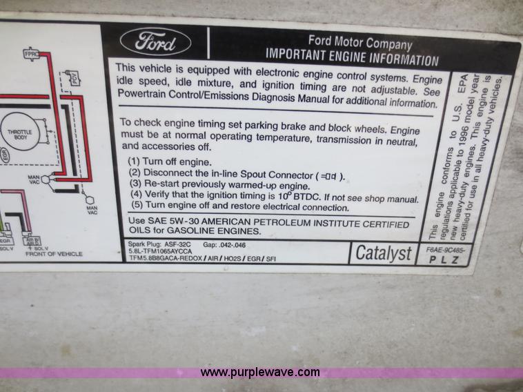 image for item F6863 1996 Ford F250 XL pickup truck