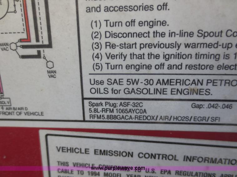 image for item F6897 1994 Ford F250 HD XL utility truck