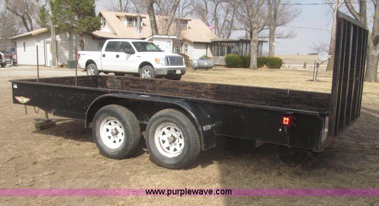 image for item F7329 2005 H&H tandem axle trailer