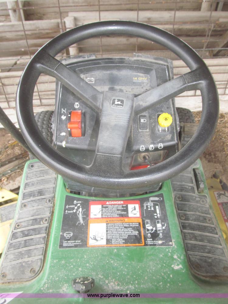 image for item F7330 John Deere LX176 riding lawn mower