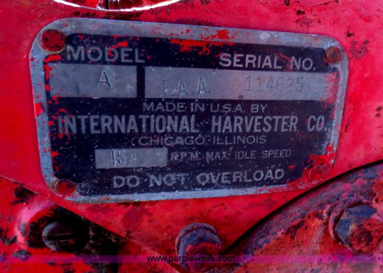 image for item F8234 McCormick Farmall Super A tractor