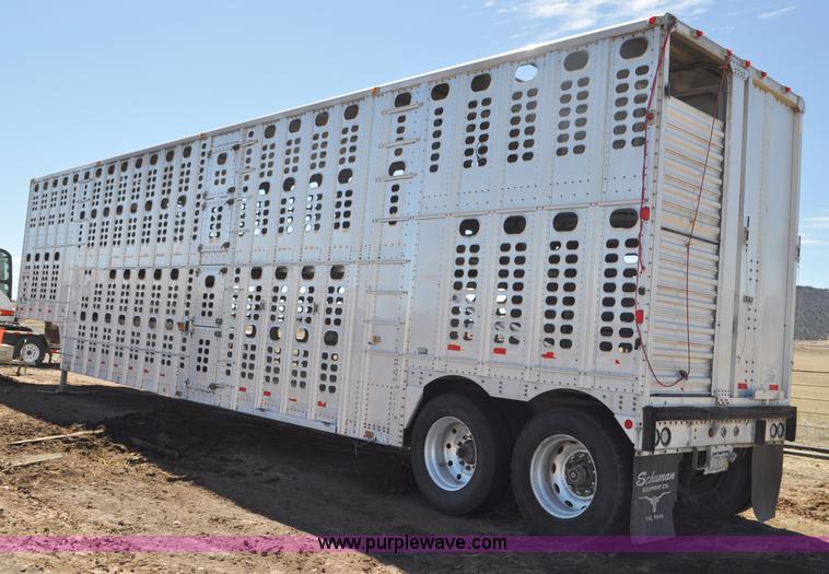 image for item G6450 1993 Wilson PSDCL-302 cattle pot trailer