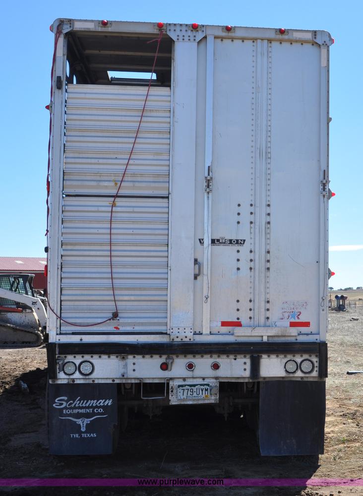 image for item G6450 1993 Wilson PSDCL-302 cattle pot trailer