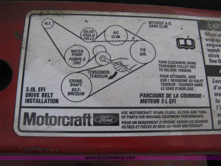 image for item G8472 2000 Ford Ranger XLT SuperCab flatbed pickup truck