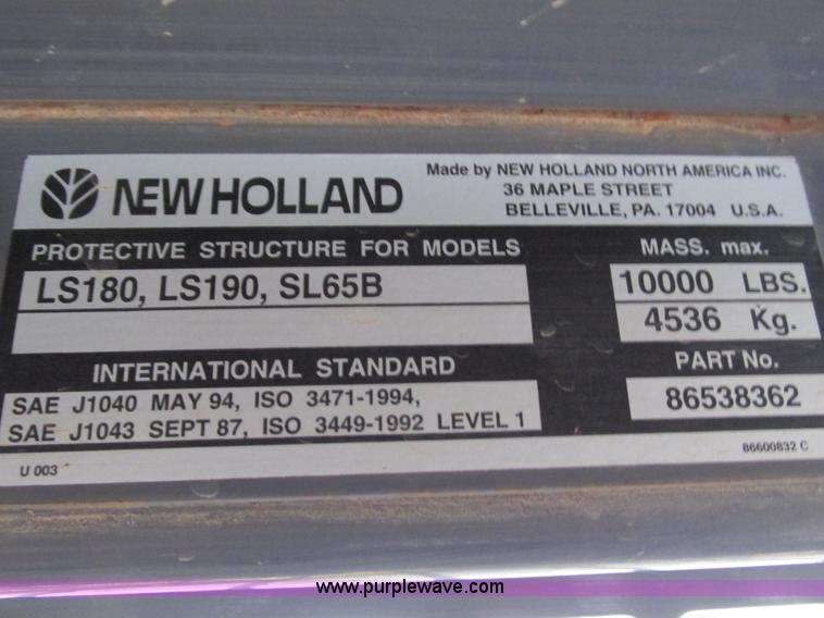 image for item G9334 2000 New Holland LS180 skid steer