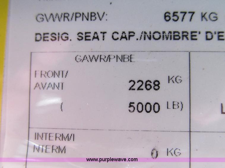 image for item G9336 2013 Ford E450 transit vehicle