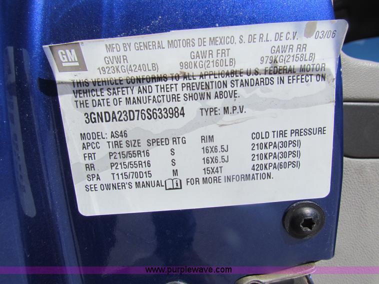 image for item H2225 2006 Chevrolet HHR LT