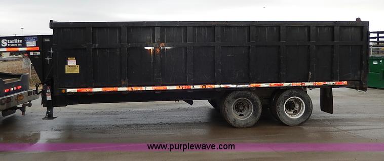 image for item H6187 2008 Starlite gooseneck dump trailer